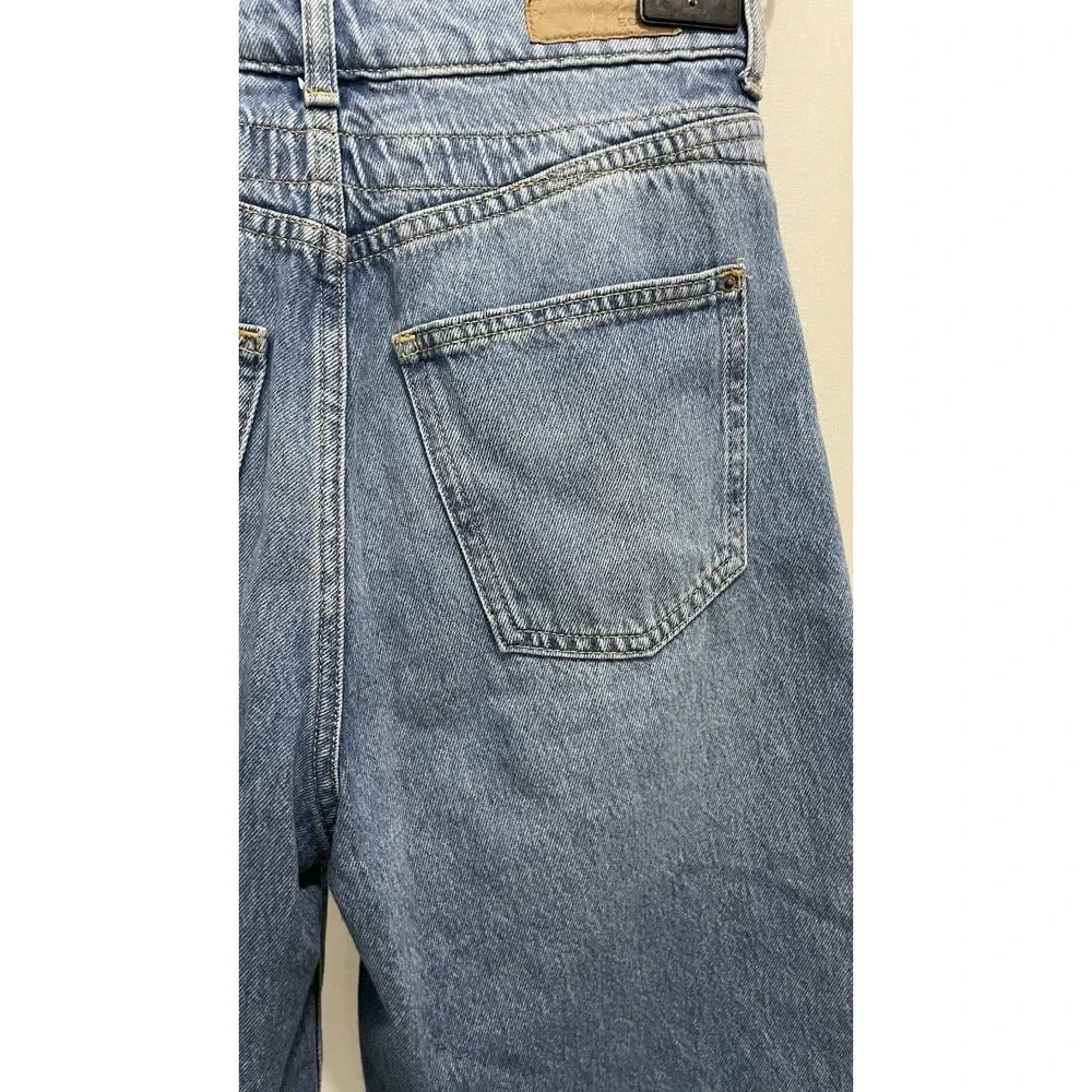 Esprit Baggy High Waist Bermuda Denim Shorts Skate Mom Jean 100% Cotton SZ 26
